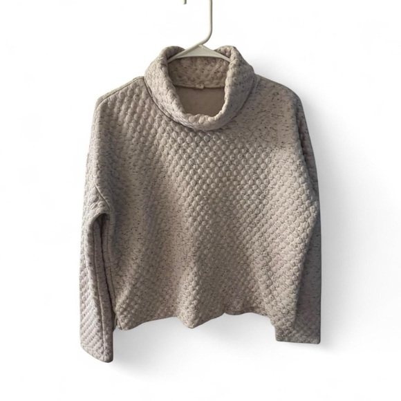 Apana Sweaters - Apana Textured Cream Cowl Neck Sweater​